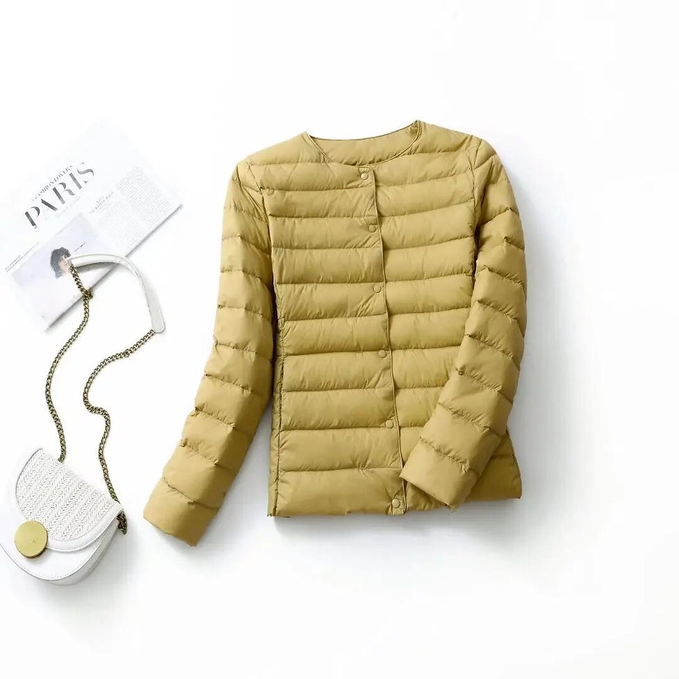 Minijatura: Women Liner Duck Down Jacket O-neck Variable V-neck 2023 New Female Fall Winter