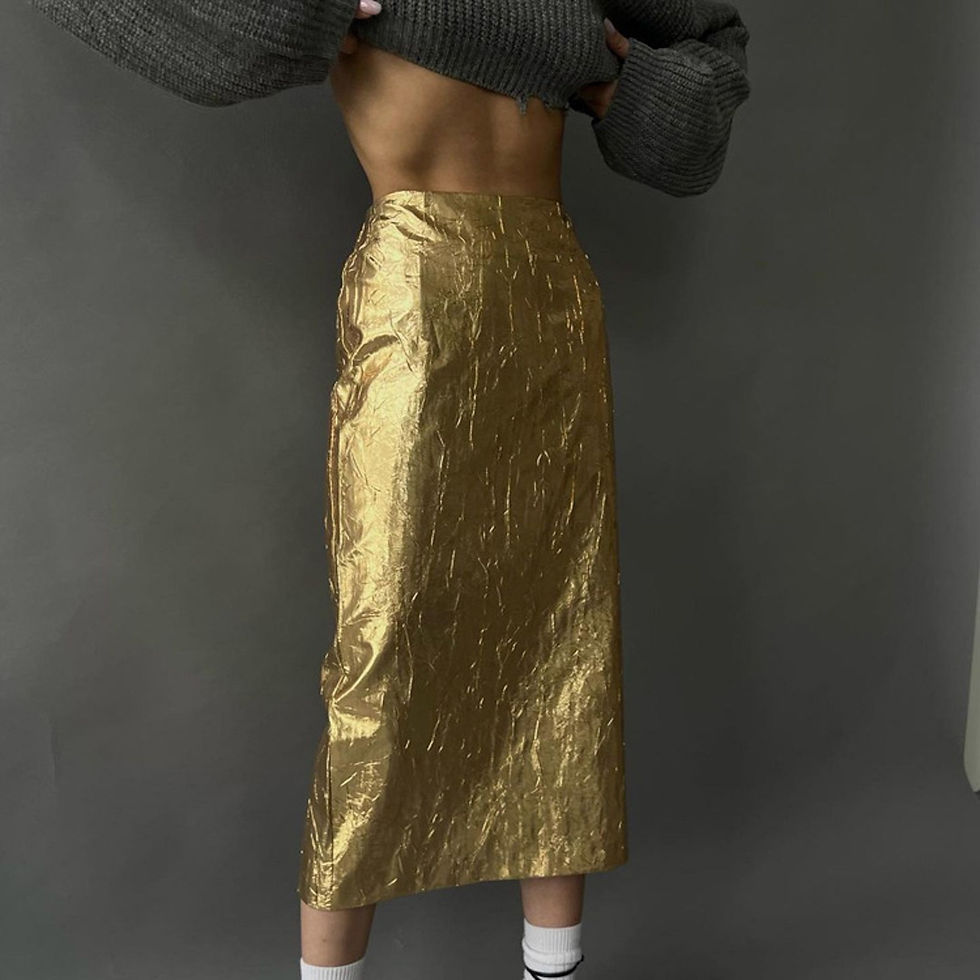 Miniaturebillede: Women High Waist Elegant Skirt 2023 Females Aesthetic All-Match Solid Minimalis