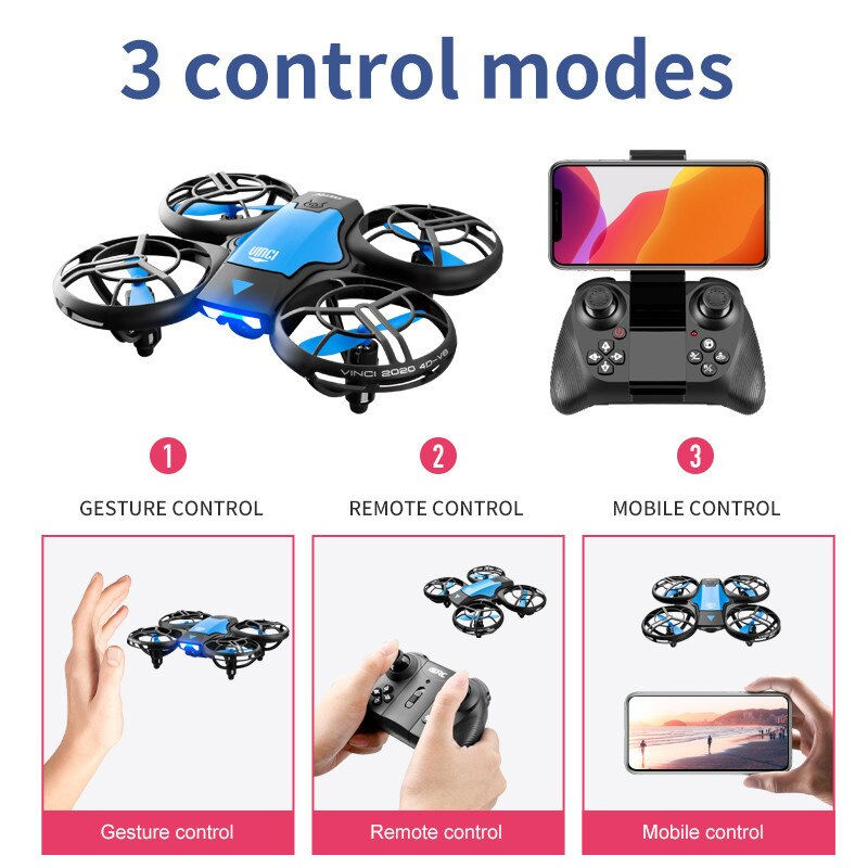 Miniatura: Mini Drone 4k Profession HD Wide Angle Camera 1080P WiFi FPV Drone Camera Heigh
