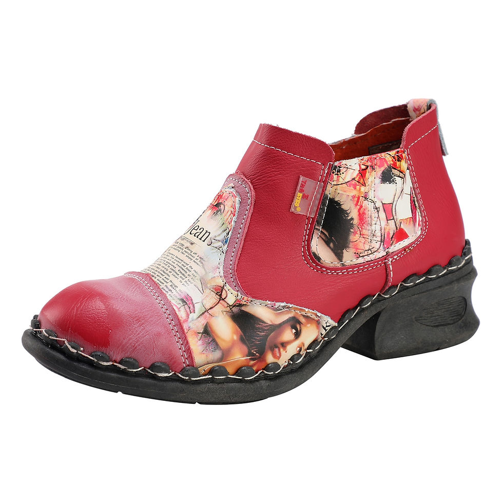 Thumbnail: TMA EYES Women's Ankle Booties Shoes Slip on with Zipper for Ourdoor
