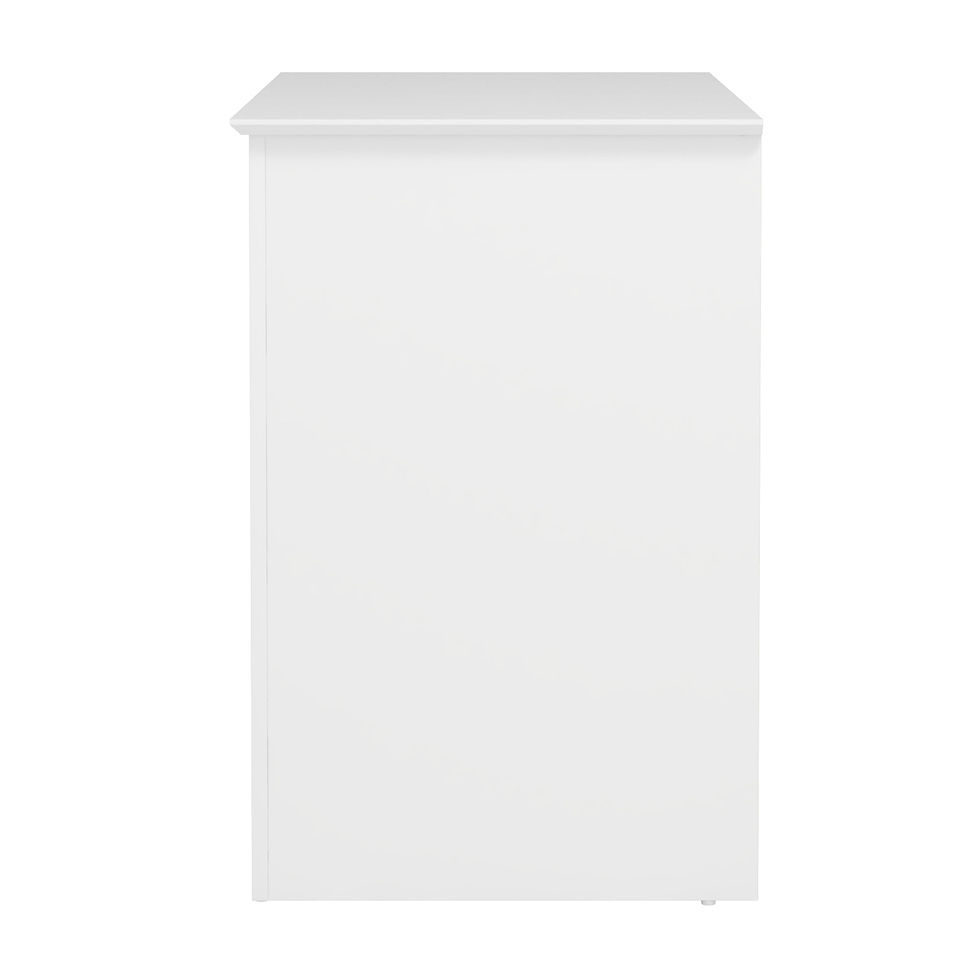 الصورة المصغرة: Kids Desk with 1 Drawer and 2 Shelf Storage, White  Office Desks  Office Furnit