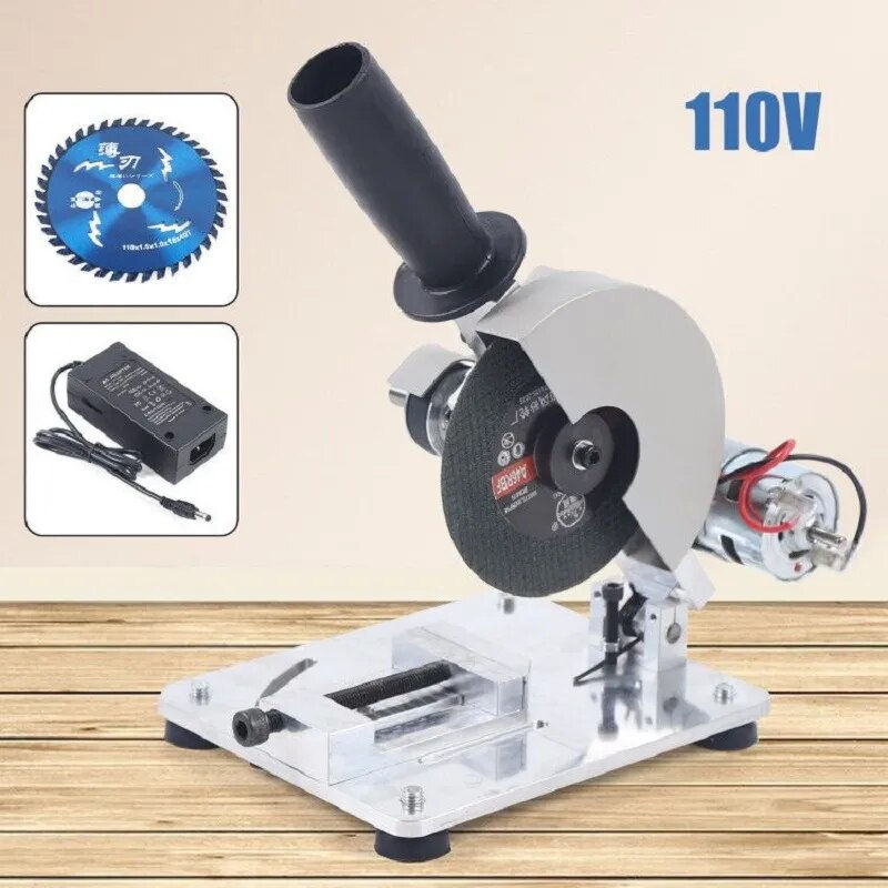 Thumbnail: 4" Mini Table Saw portable Chop Saw 0-45° Aluminum Wood Plastic Cutting Machine