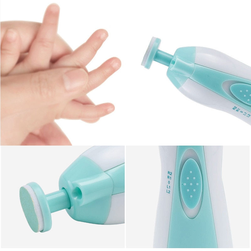 Thumbnail: Multifunctional Electric Baby Nail Trimmer Baby Nail File Clippers Toes Fingern