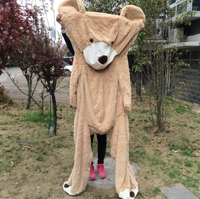 100cm-200cm America Giant Teddy Bear Plush Toys Soft Teddy Bear Skin Popular Bi