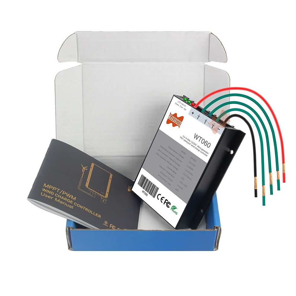 Thumbnail: 400W 500W 600W 12/24V wind turbine charge controller IP67 waterproof in