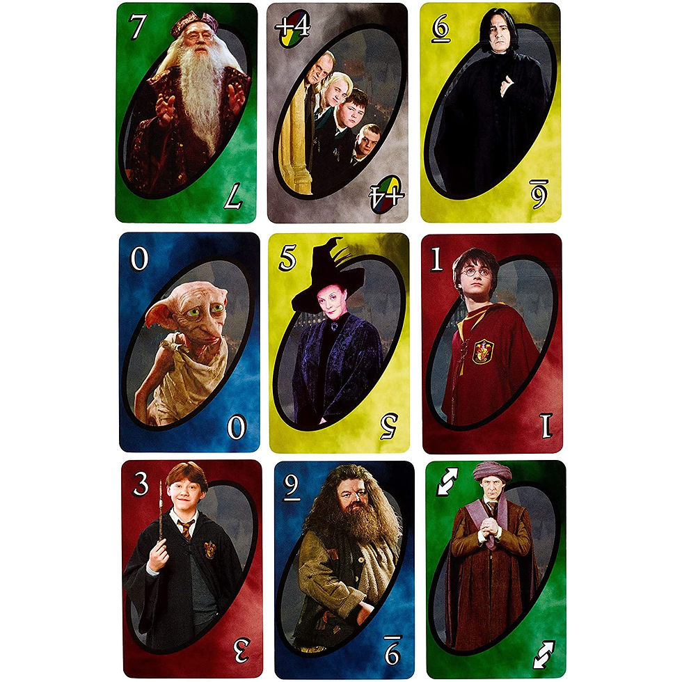 Thumbnail: Mattel UNO Games Harry Potter Family Funny Entertainment Board Game Fun  Playin