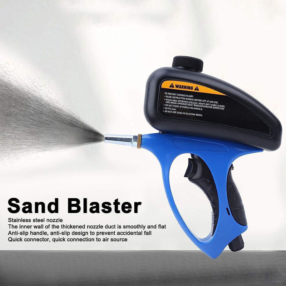 Thumbnail: 1Pcs Adjustable Sandblasting Gun 90psi Portable Sand Blaster Sand Blasting Mach