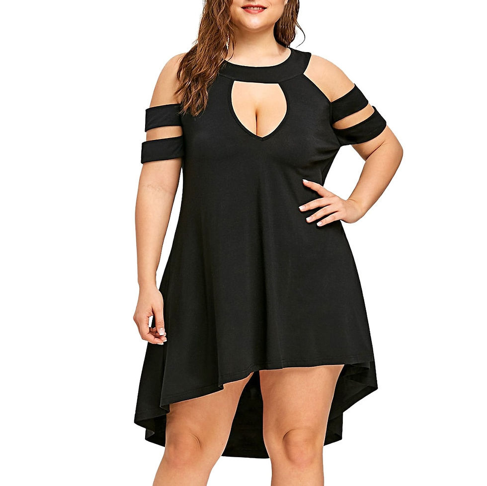 Thumbnail: Women dress Casual Plus Size Strapless Solid Color Sleeveless Sexy Elegant Dres