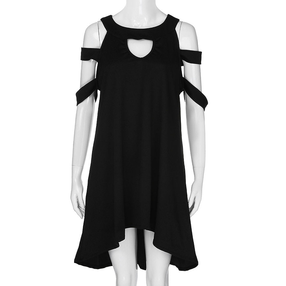 Thumbnail: Women dress Casual Plus Size Strapless Solid Color Sleeveless Sexy Elegant Dres