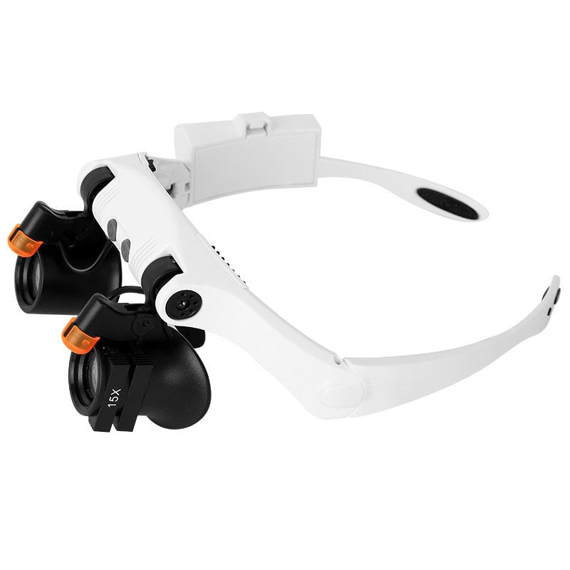 Thumbnail: Portable Eye Loupes Magnifier Eyewear Eyeglass Style Head Wearing Loupe Magnify