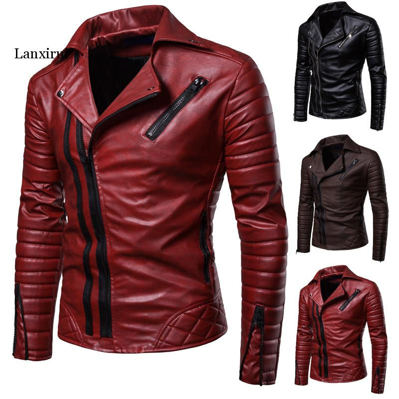 Thumbnail: 2022 Spring and Autumn Fashion Casual Stand Collar Diagonal Zipper Hip Hop Slim