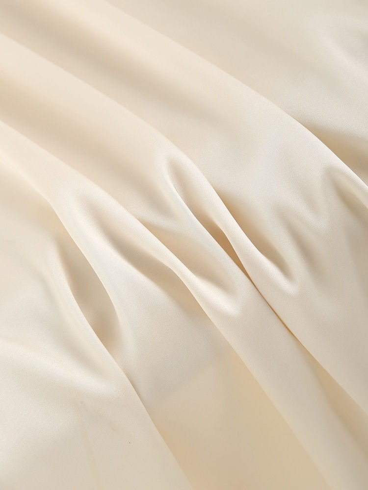 섬네일: ZAFUL Wedding Dress For Women Evening Dresses Silky Satin Backless Tie Cowl Fro