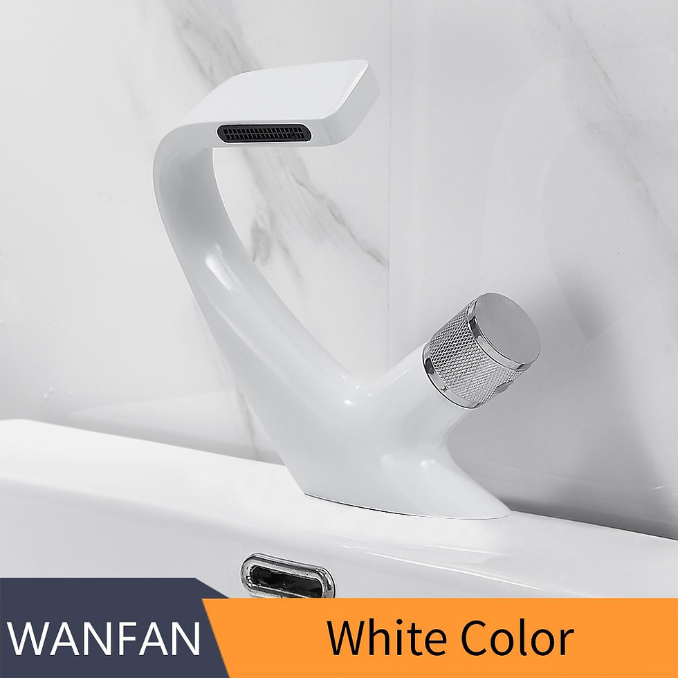 Thumbnail: Basin Faucets Matte Black Modern Bathroom Mixer Tap Brass Washbasin Faucet