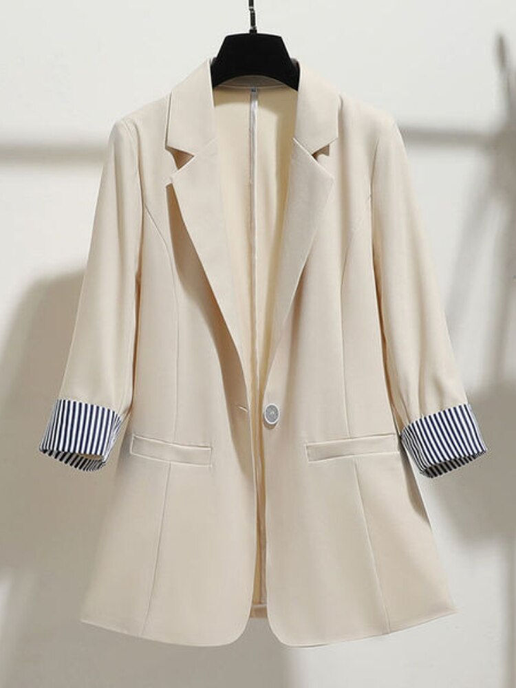 Thumbnail: Elegant Korean Fashion 2022 Summer New Slim Fit Black White Thin Ins Style