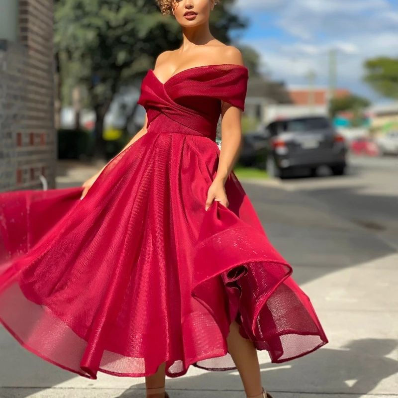 Thumbnail: 2023 New Sexy Tulle Wedding Party Prom Dress Bridesmaid Dress Ladies Ball Gown