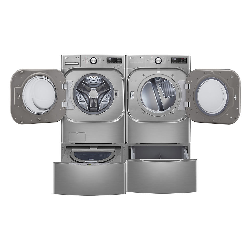 Thumbnail: LG 5.2 cu. ft. Front Load Washer with TurboWash and 9.0 cu. ft. GAS Dryer with