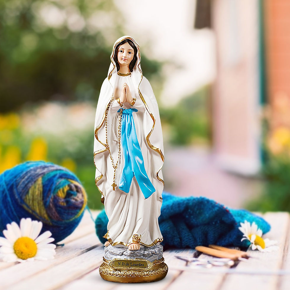 Thumbnail: Virgin Mary Statue Garden Art Sculpture Yard Lawn Decoration Jesus Statue Bless