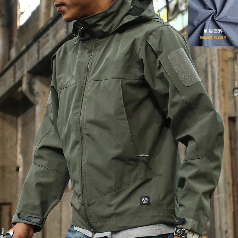 תמונה ממוזערת: Waterproof Soft Shell Tactical Jacket Men's Autumn Winter Warm Fleece Windbreak