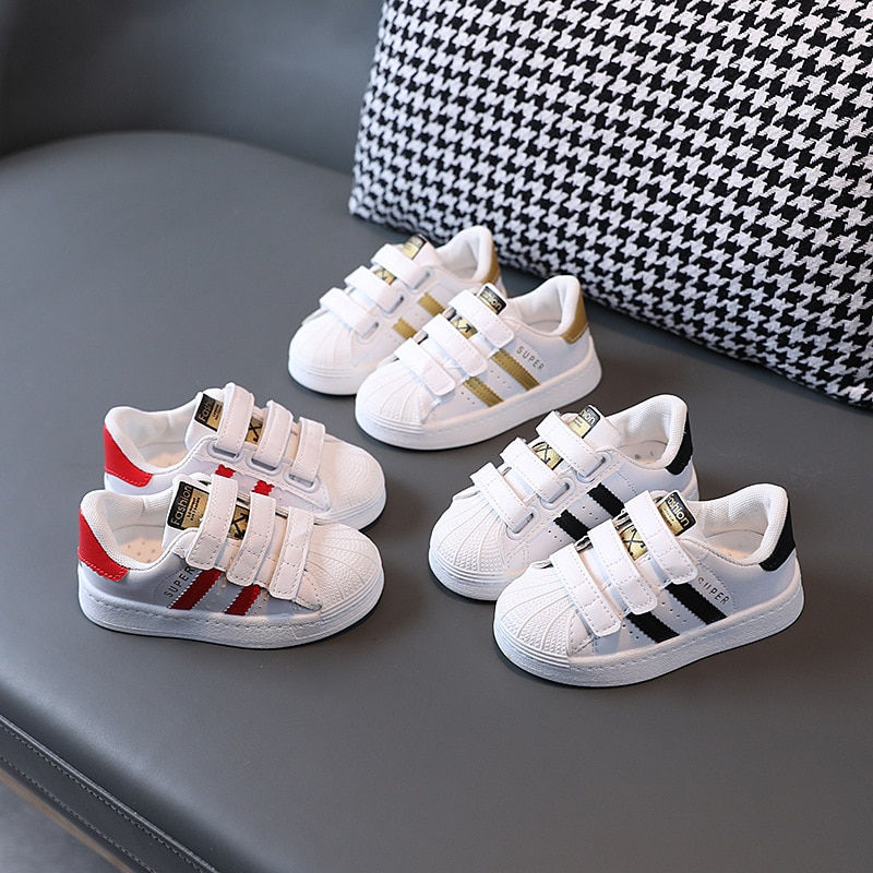 Thumbnail: Children's Sneakers Kids Fashion Design White Non-slip Casual Shoes Boys Girls
