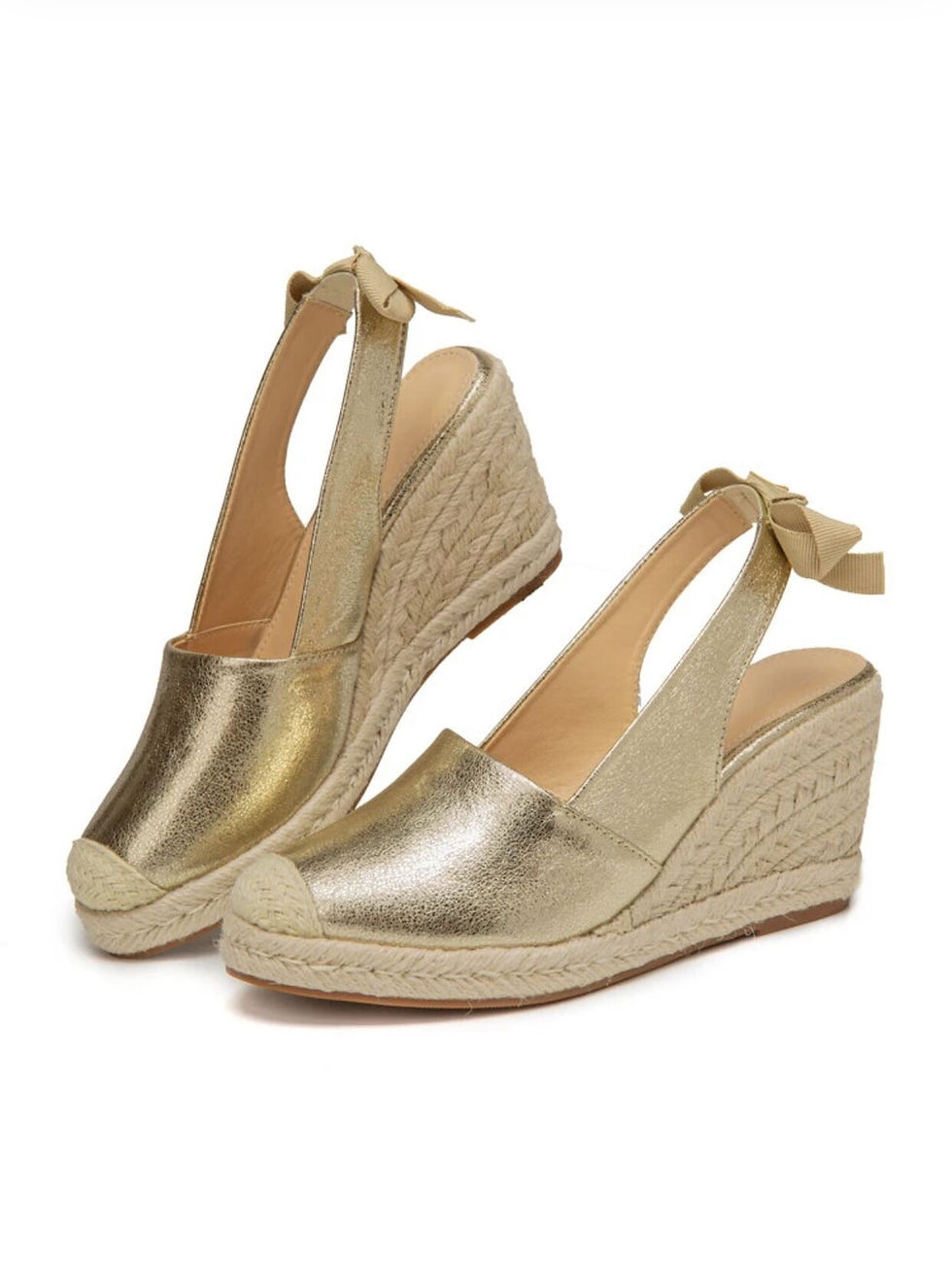 Thumbnail: Wedges Sandals For Women Fashion Closed Toe Bandage Espadrille Platform Stylish