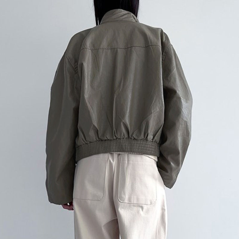 Thumbnail: Loose Jacket Coat Women's Outer Leather Coat