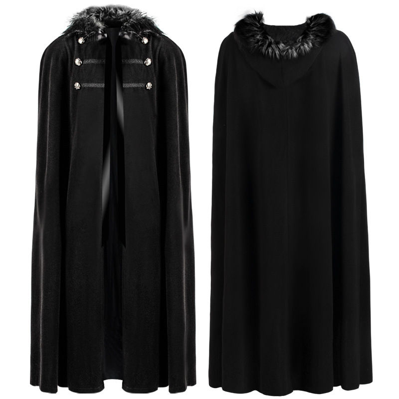 縮圖：Retro Solid Color Cloak Coat
