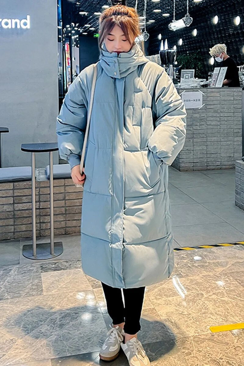 Thumbnail: 2023 New Winter and Autumn Women White Duck Down Hoodies Puffer Jackets Coats W