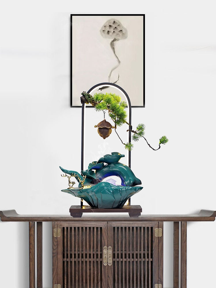 Thumbnail: New Chinese-style Lucky and Wealth Flowing Water Decoration Home Living
