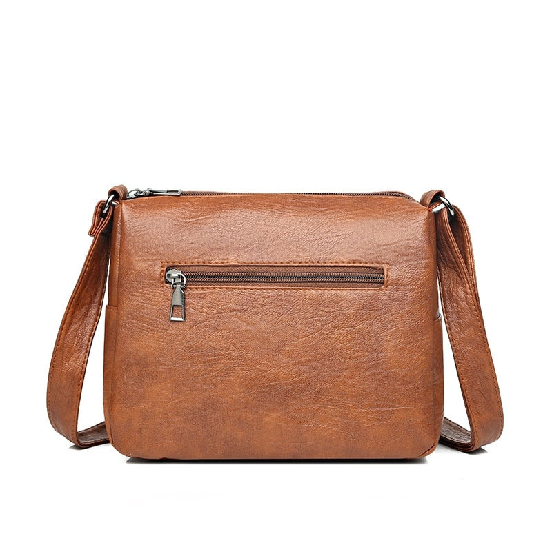 Thumbnail: PU Soft Leather CrossBorder New Simple Lightweight And LargeCapacity Shoulder M
