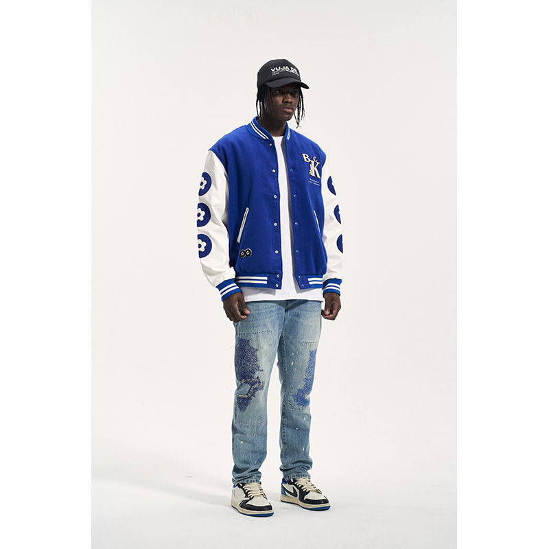 Thumbnail: Men's Loose Baseball Jacket High Street Coat