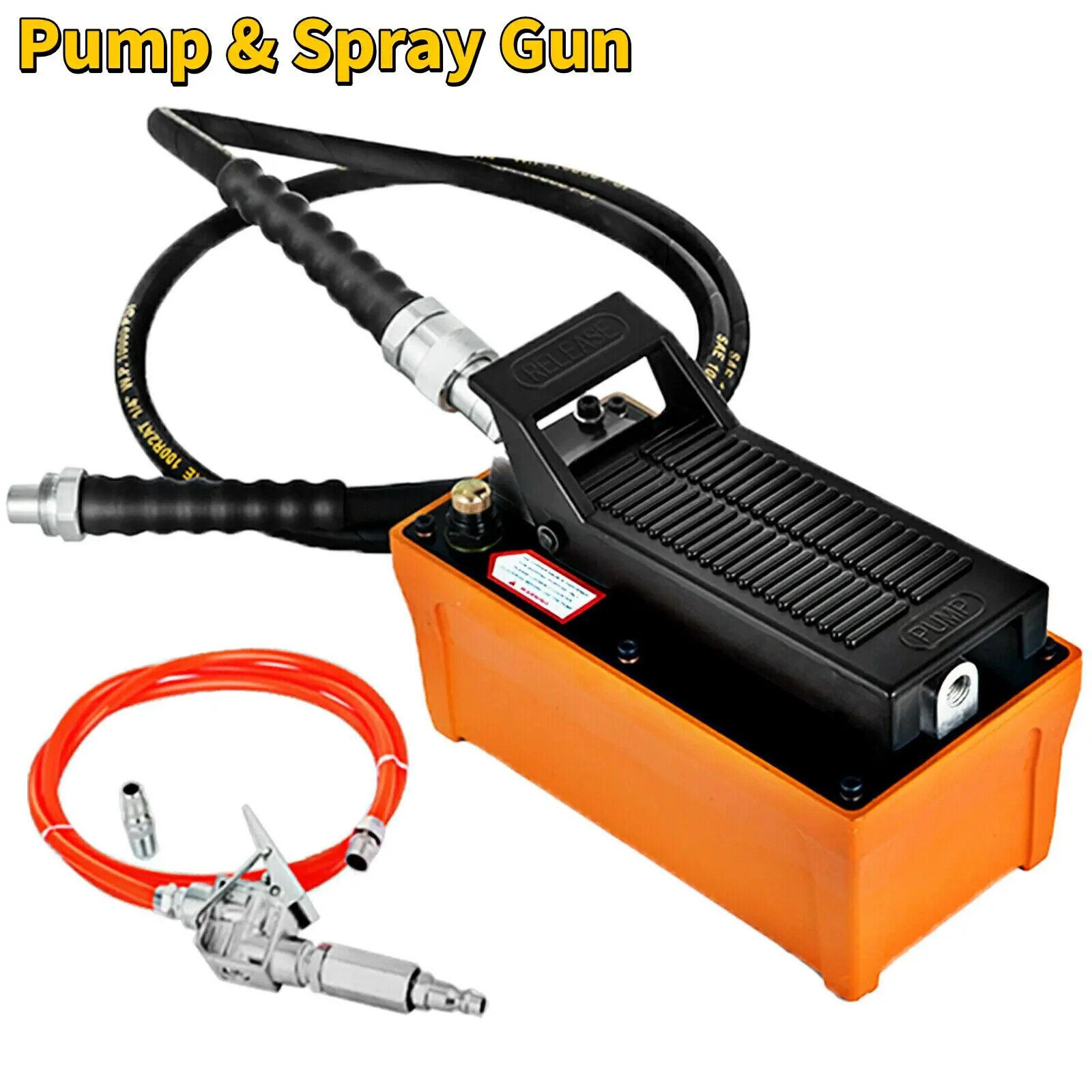 VEVOR Air Hydraulic Pump Pneumatic Hydraulic Foot Pump 10000PSI for Heavy Machi