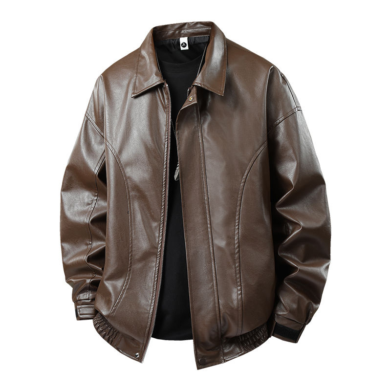 Miniatura: Men Fashion Trend Autumn Winter Outdoor Highquality Imitation Leather Jacket Co