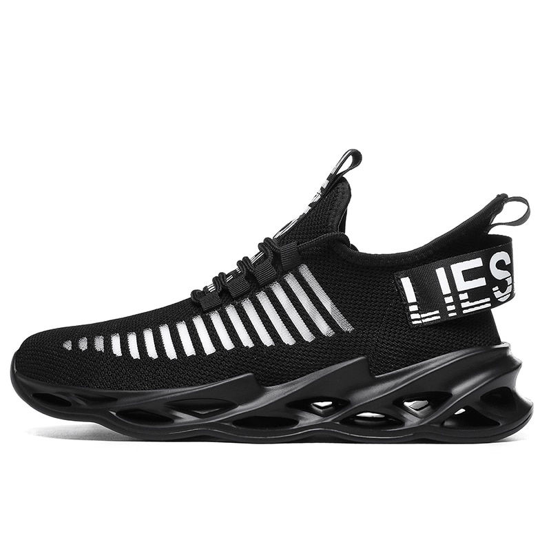 Thumbnail: Sneakers Men Mesh Breathable Running Sport Shoes Unisex Light Soft Thick Sole H