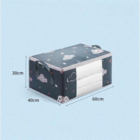 Thumbnail: Large Capacity Clothes Storage Bag Organizer With Reinforced Handle Suitable Fo