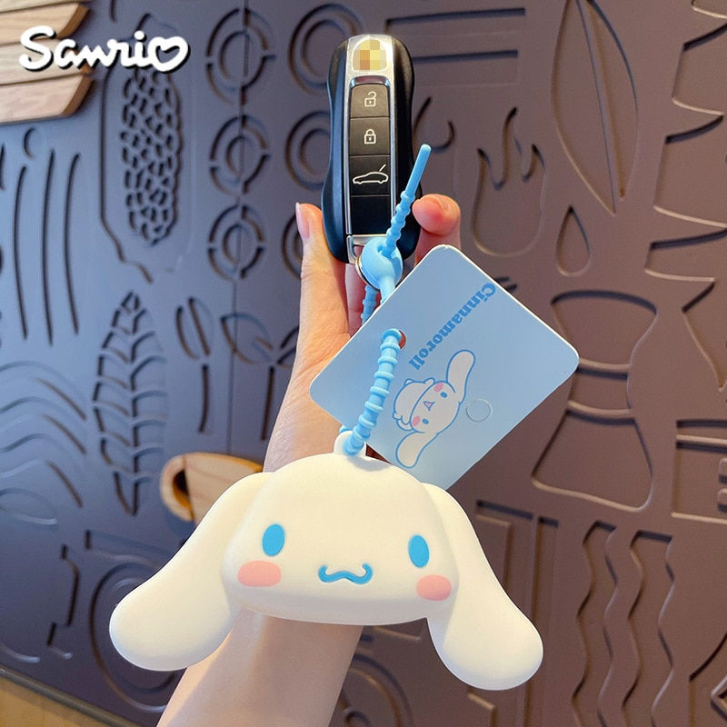 Thumbnail: Sanrio Coin Wallet Keychain Cartoon Cinnamoroll Kuromi Doll Pendant Keychains S
