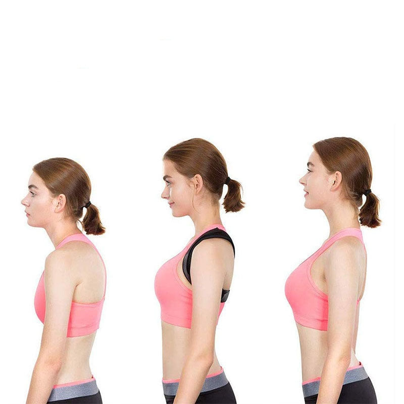 Miniaturebillede: Medical Adjustable Clavicle Posture Corrector Men Woemen Upper Back Brace Shoul