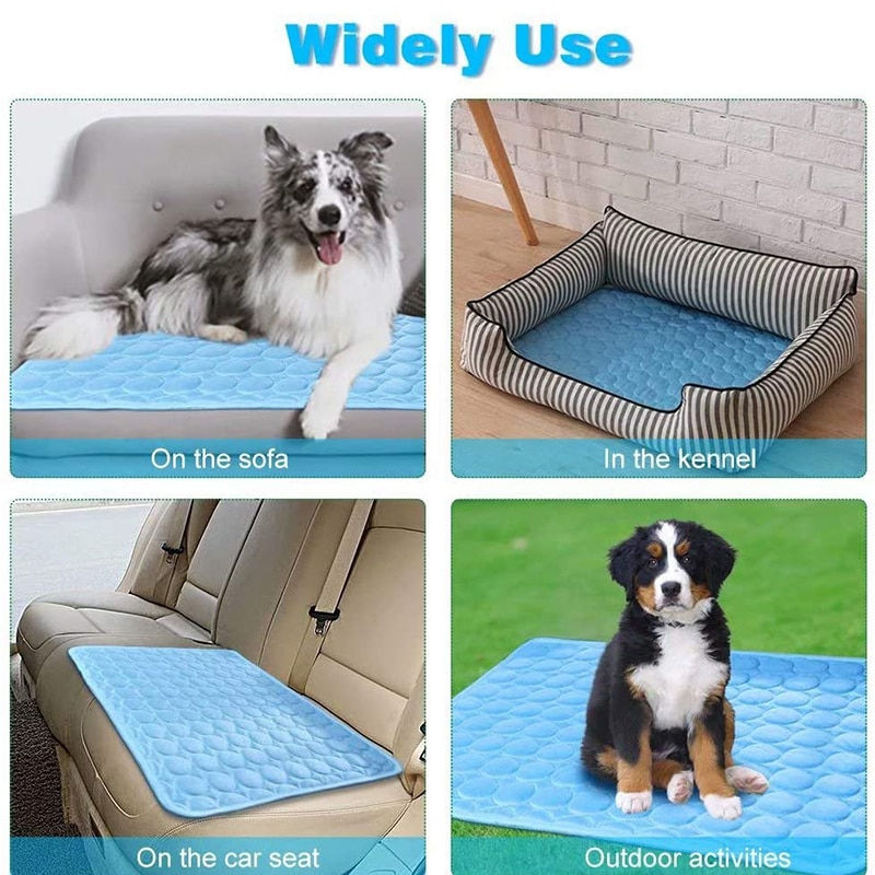 Thumbnail: Dog Cooling Mat Extra Large Summer Pet Cold Bed for Small Big Dogs Cat Durable