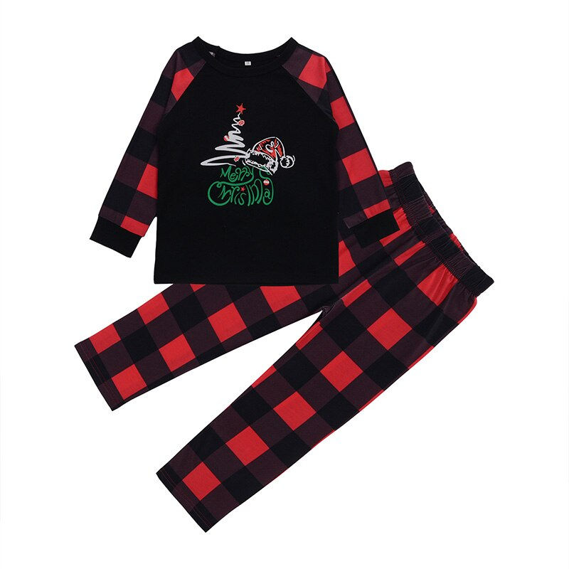 Thumbnail: 2021 New Autumn Christmas Printed Family Clothing Sets Father Mother Child