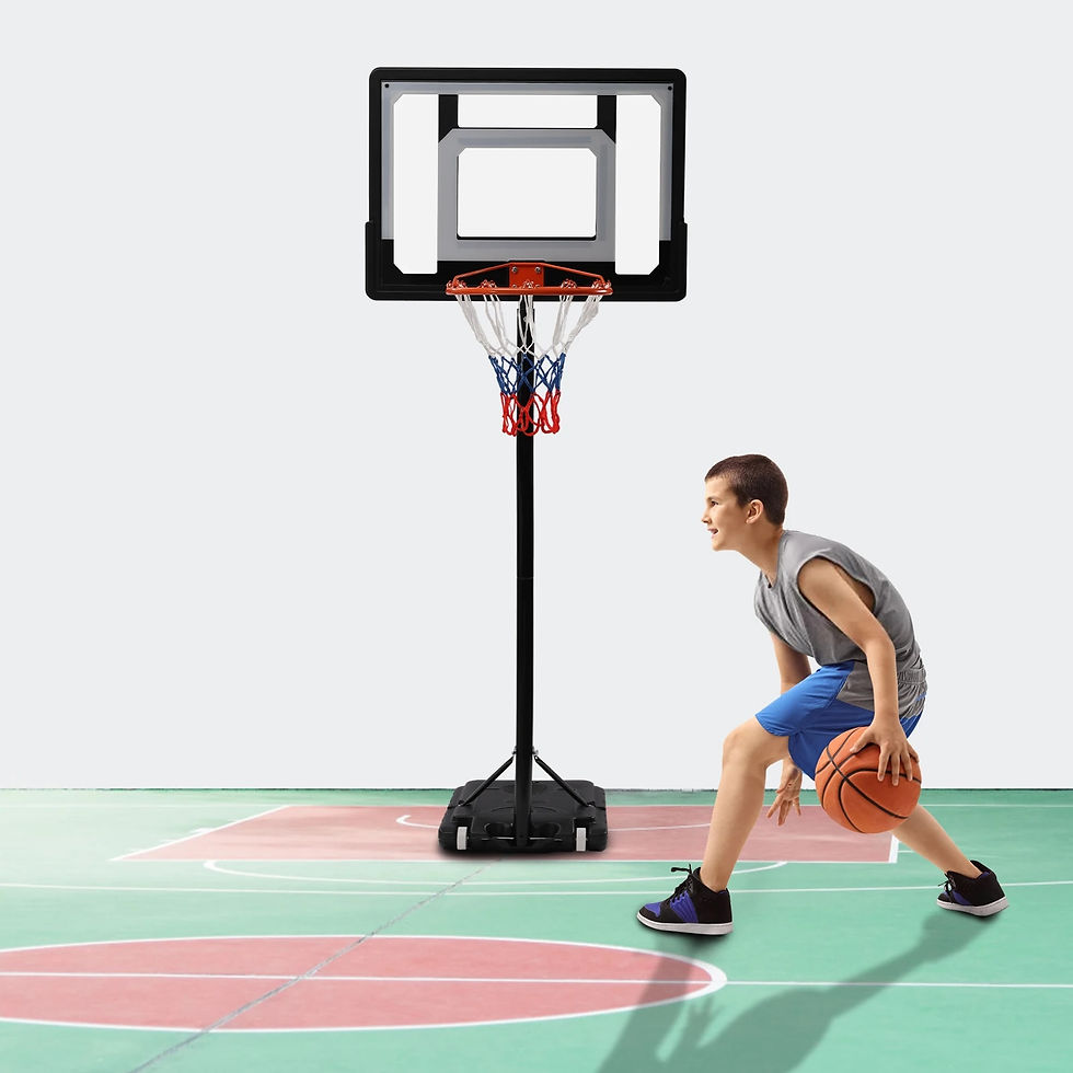 Miniaturebillede: Adjustable Basketball Hoop, Basketball System, Outdoor and Indoor Basketball Tr