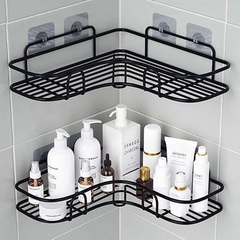 Thumbnail: Bathroom Shelf Shower Shelf Shampoo Storage Shelf Kitchen Spice Corner Shelf No