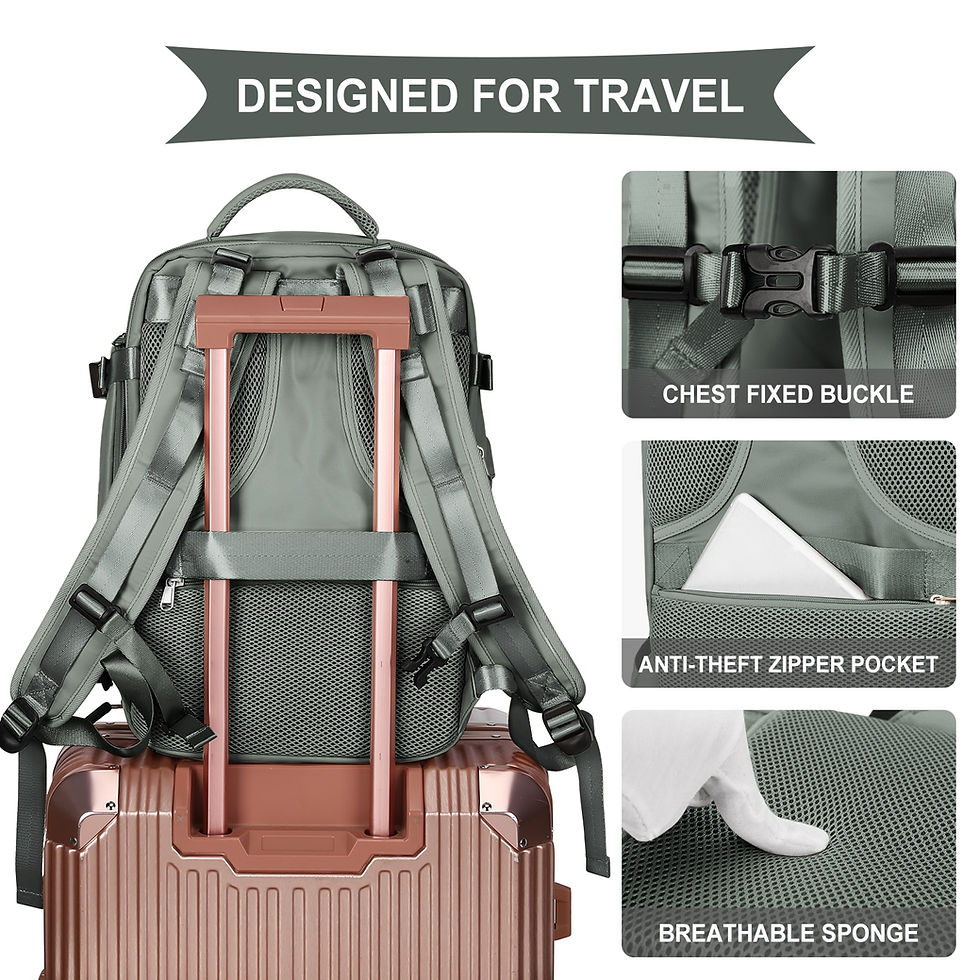 Thumbnail: Carry on Backpack, Large Travel Backpack for Women Men Airline Approved Gym Bac