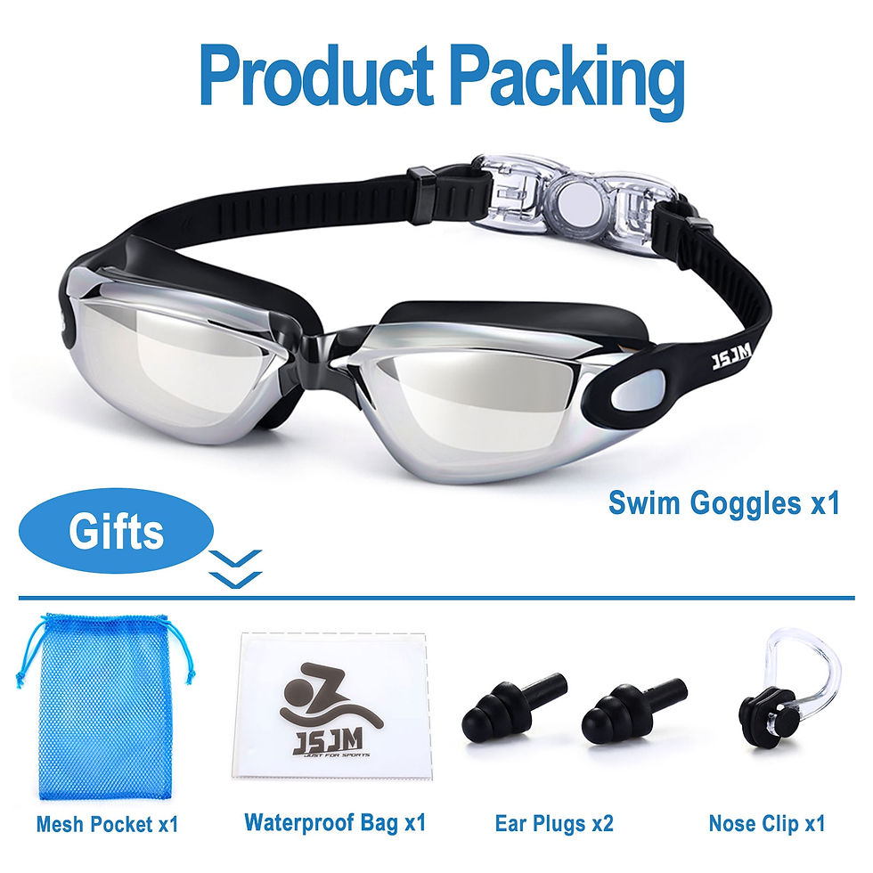 Thumbnail: JSJM New Professional Adult Anti-fog UV Protection Lens Men Women Swimming Gogg