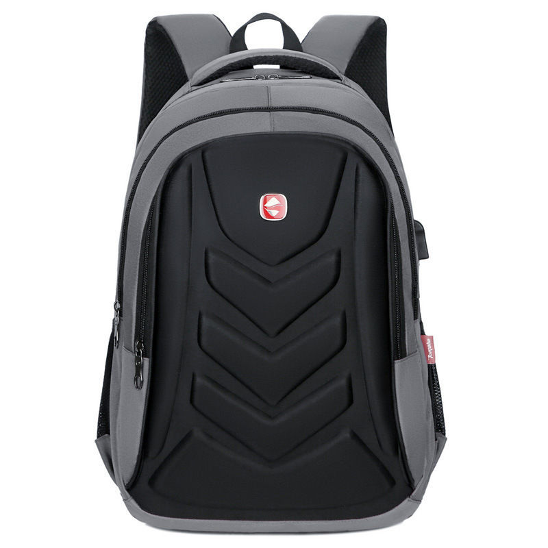 Thumbnail: Men Business Laptop Backpack USB Charger Port Waterproof Travel Bags School Bag