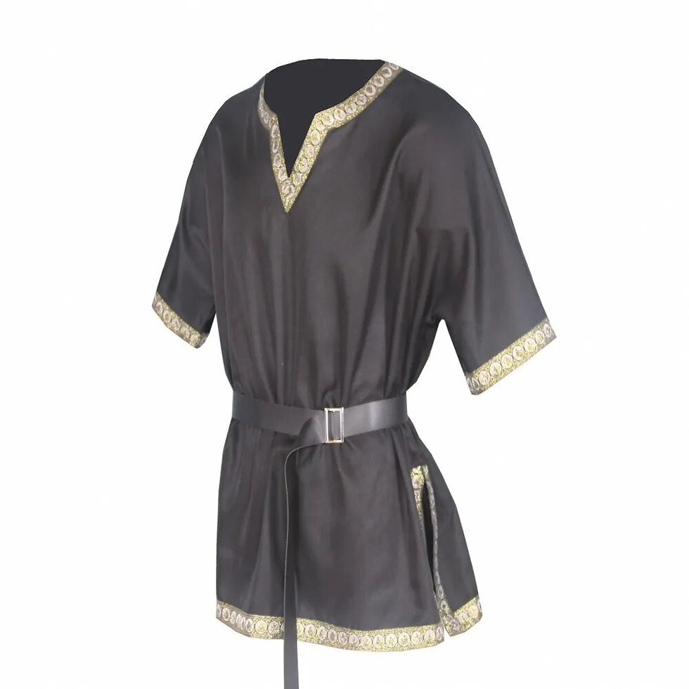 Thumbnail: New European and American short sleeved V-neck COS performance suit medieval cl