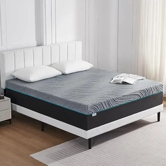 IYEE NATURE King Mattress 12 Inch King Size Memory Foam Mattress Fiberglass Fre