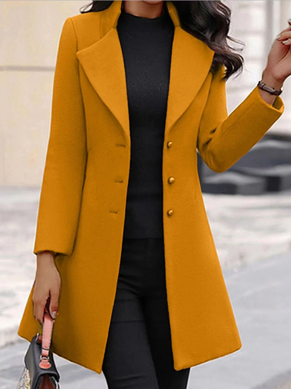 Thumbnail: RX6625 Winter New Women's Coat Korean Version Mid length 2023 AliExpress Europe