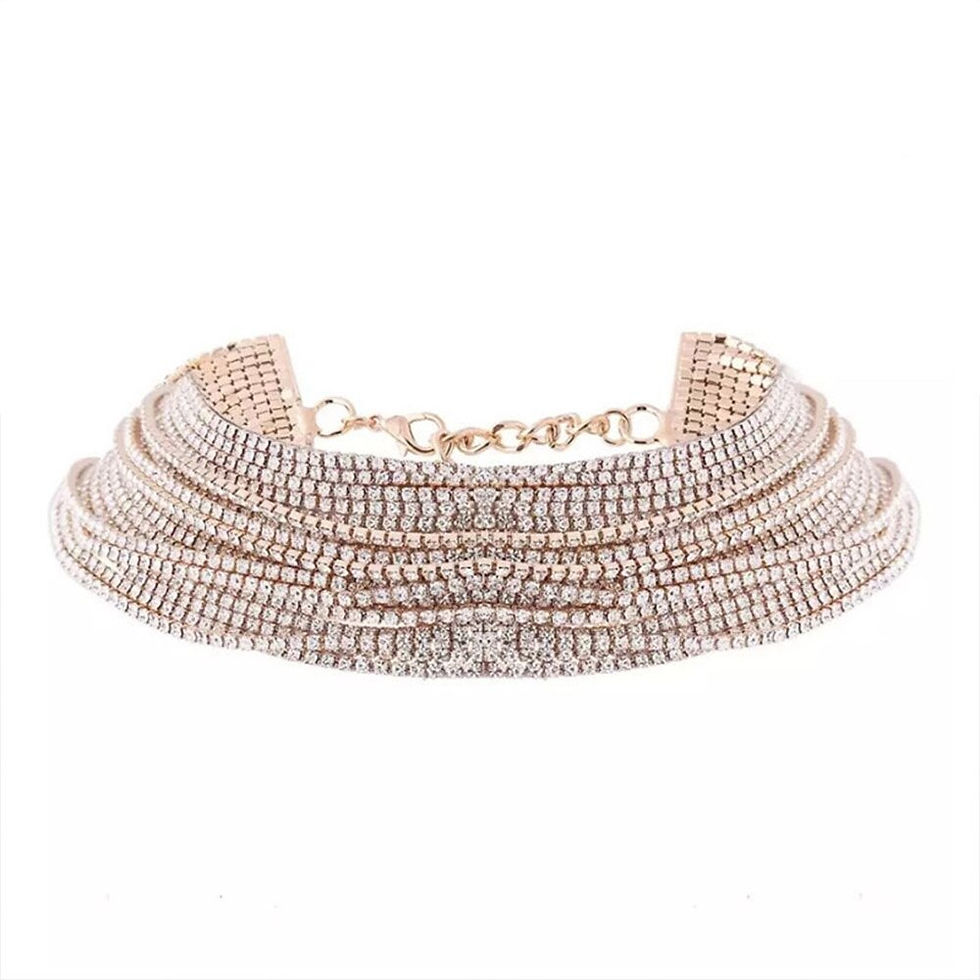 Thumbnail: Stonefans Fashion Multilayer Rhinestone Choker Necklace Wholesale Festival