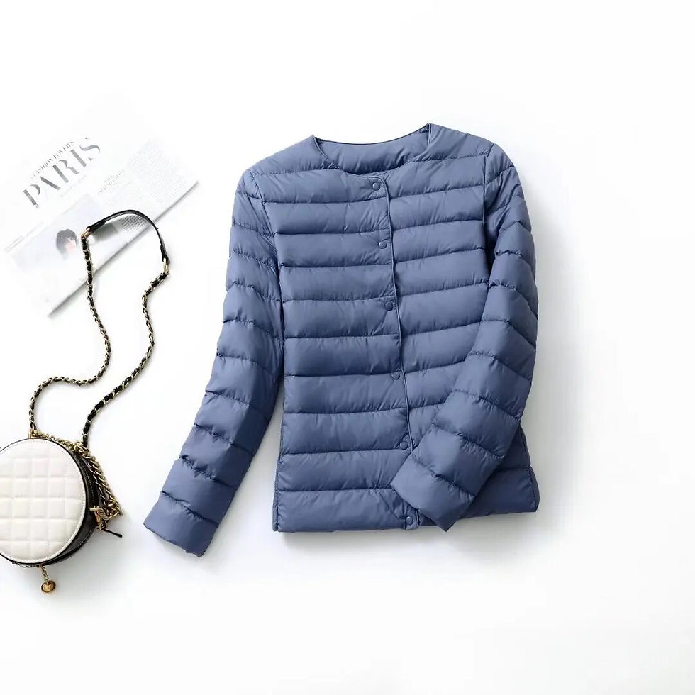 Thumbnail: Women Liner Duck Down Jacket O-neck Variable V-neck 2023 New Female Fall Winter