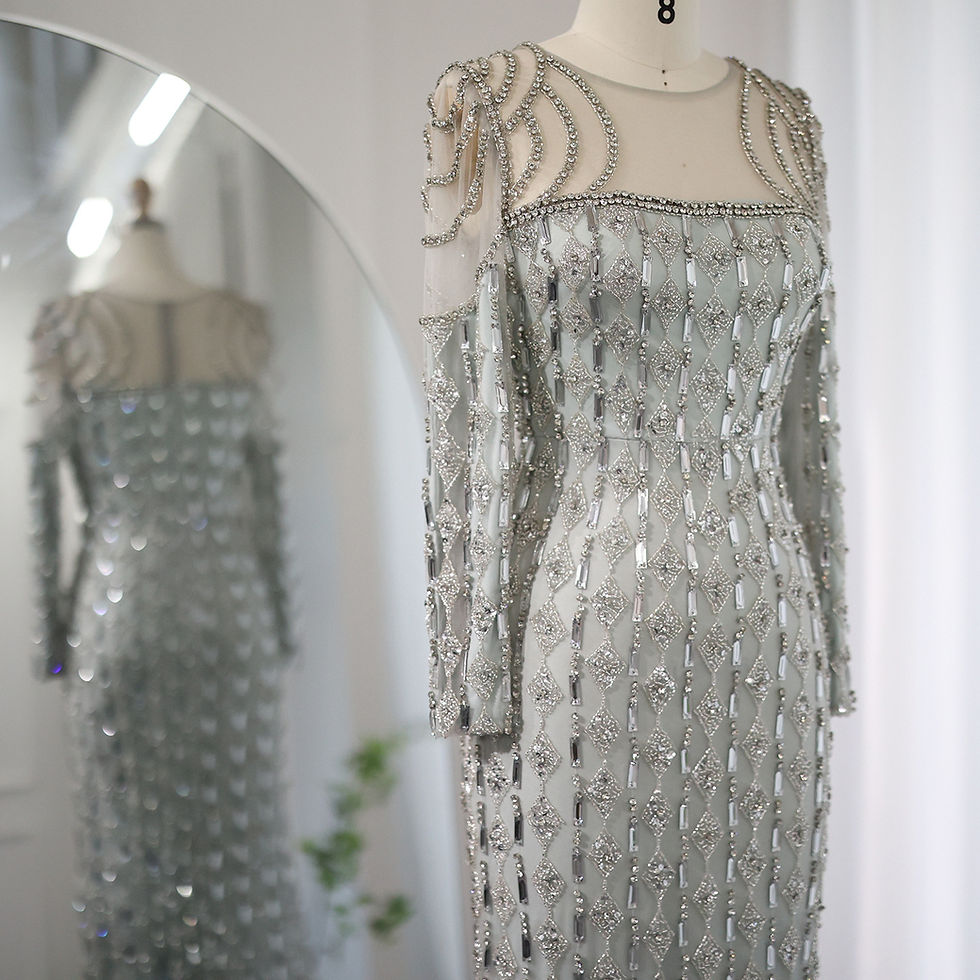 Sīktēls: Long Sleeve Long Slim Fishtail Dress
