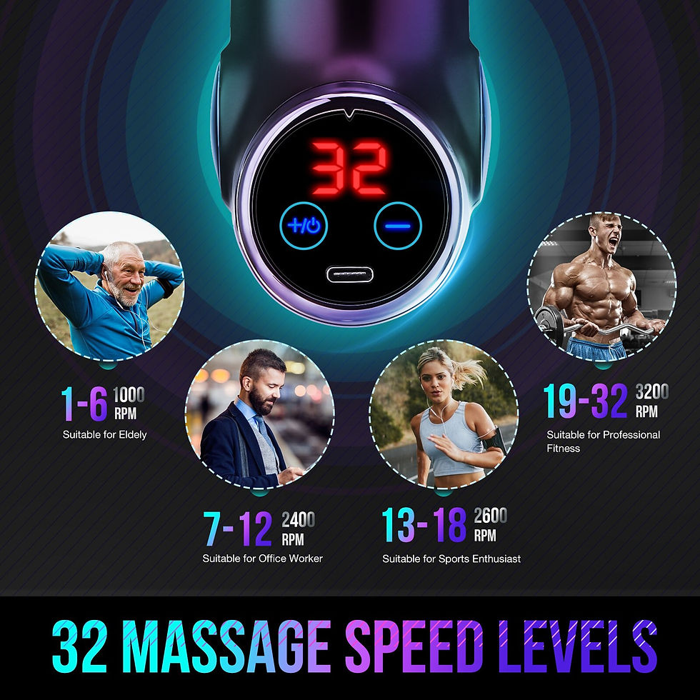 Miniature : LCD Electric massage Fascia Gun Slimming Body Muscle Relaxation for Neck